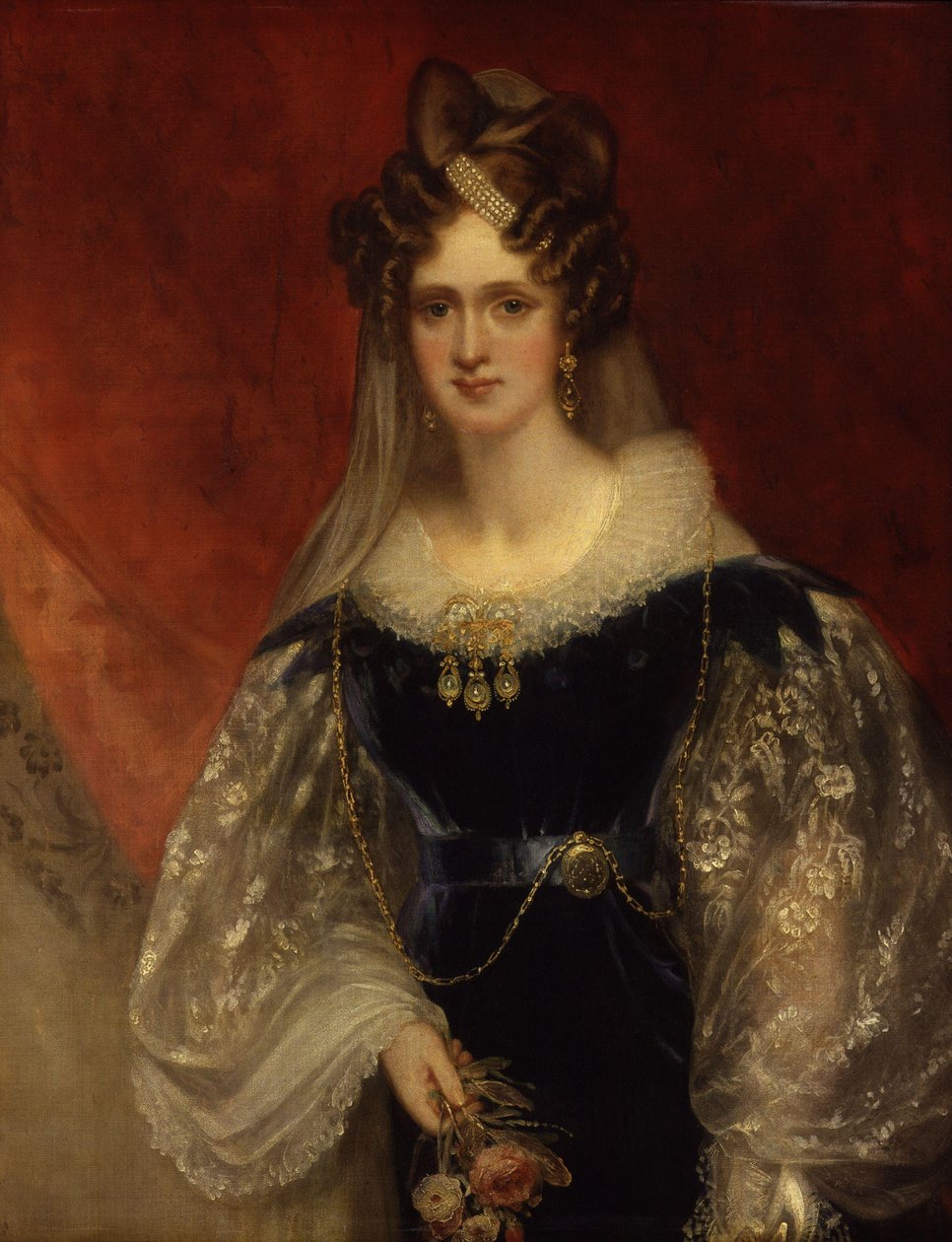Królowa Adelajda (księżniczka Adelajda z Saksonii-Meiningen) autorstwa William Beechey