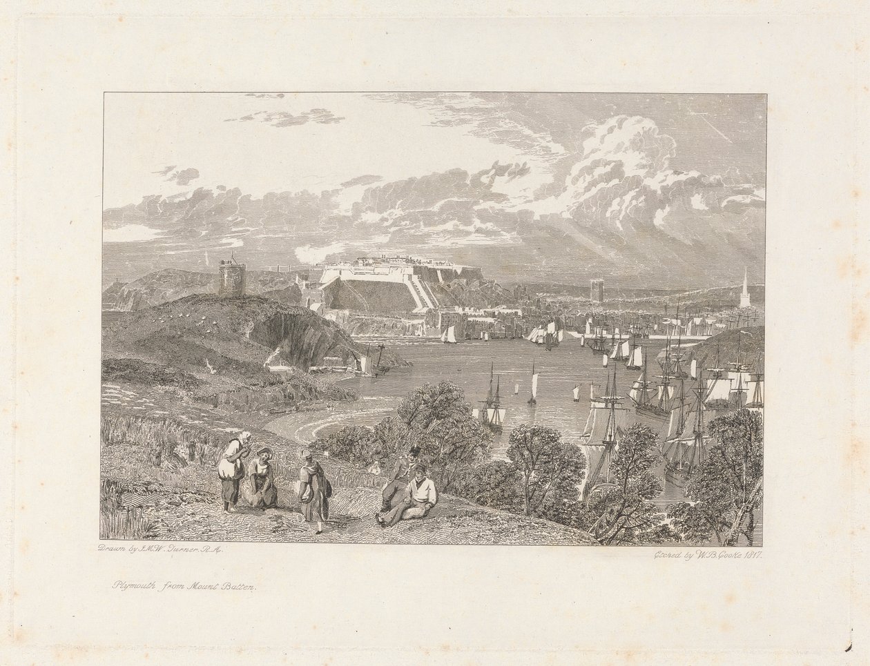Plymouth z Mount Batten autorstwa William Bernard Cooke