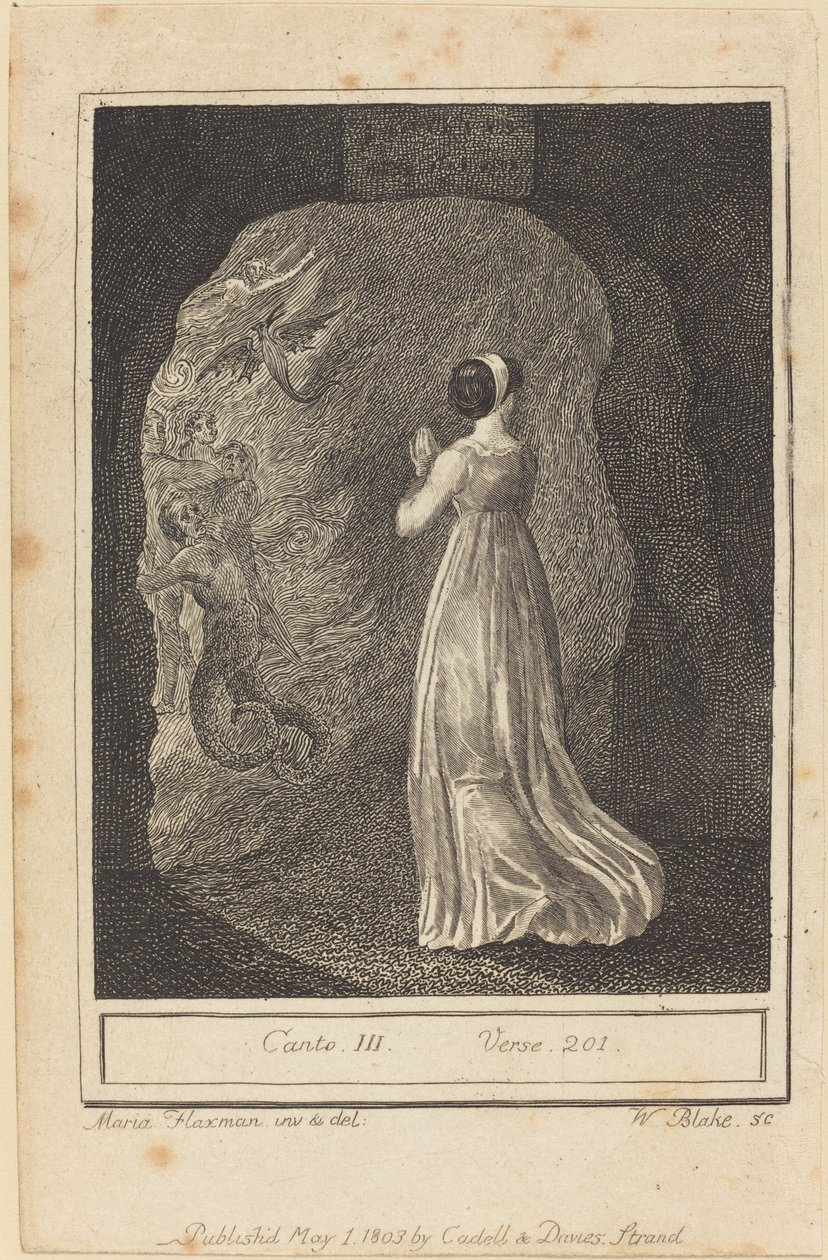 Canto III, werset 201, 1803. autorstwa William Blake