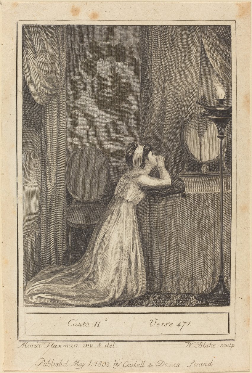 Canto II, werset 471, 1803. autorstwa William Blake
