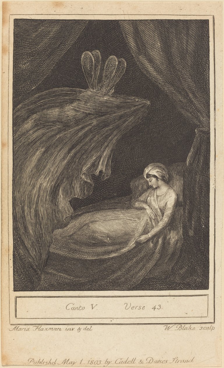 Canto V, werset 43, 1803. autorstwa William Blake
