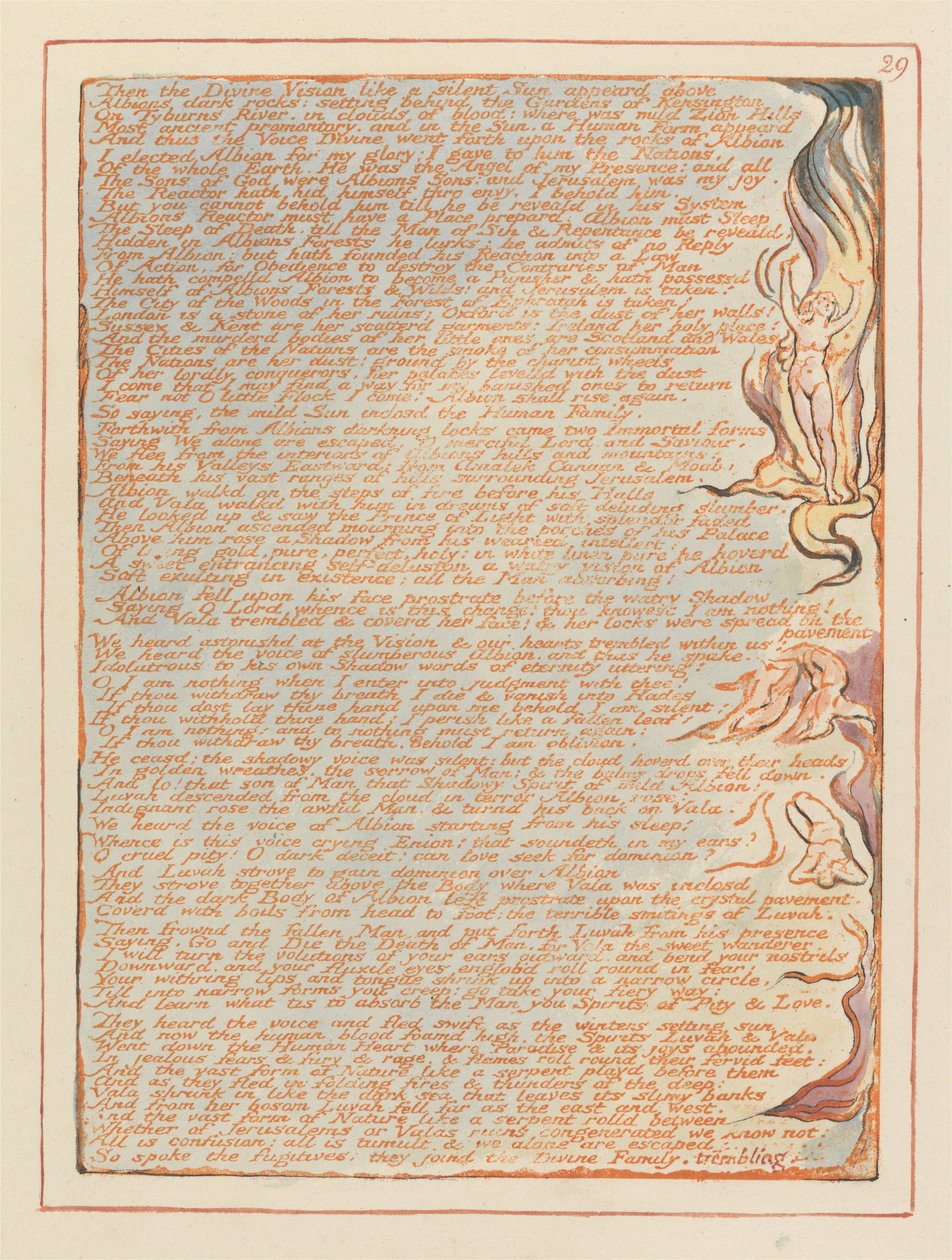Jerozolima, ilustracja 29, Następnie Boska Wizja.... autorstwa William Blake