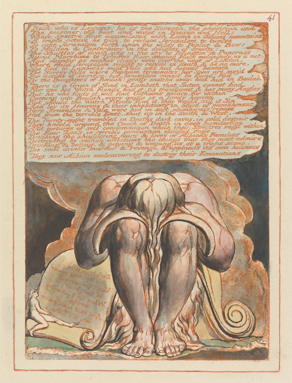 Jerozolima, tablica 41, Bath, która jest legionami.... autorstwa William Blake