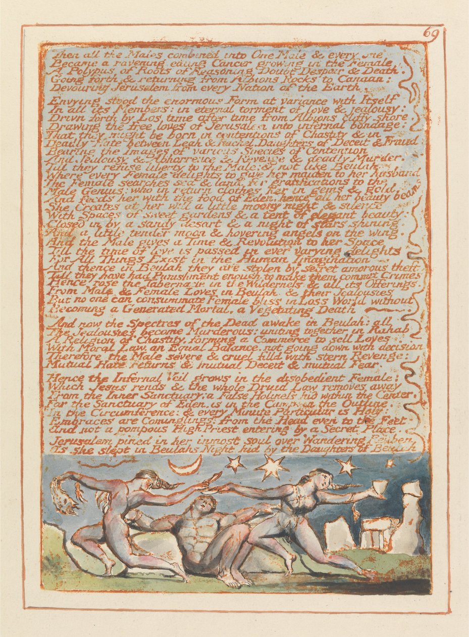 Jerozolima, Tablica 69, Następnie wszyscy mężczyźni.... autorstwa William Blake