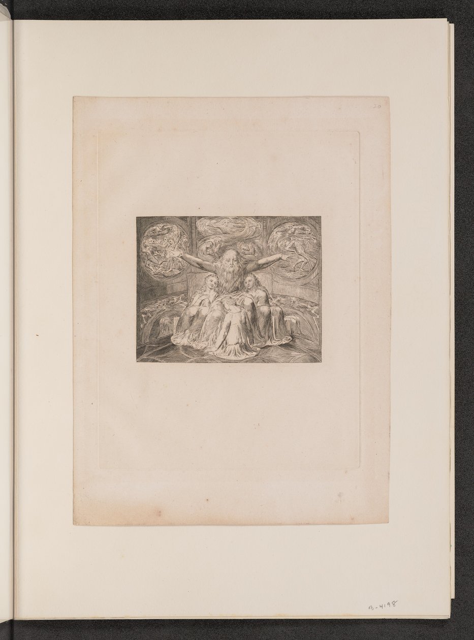 Hiob i jego córki, 1825. autorstwa William Blake