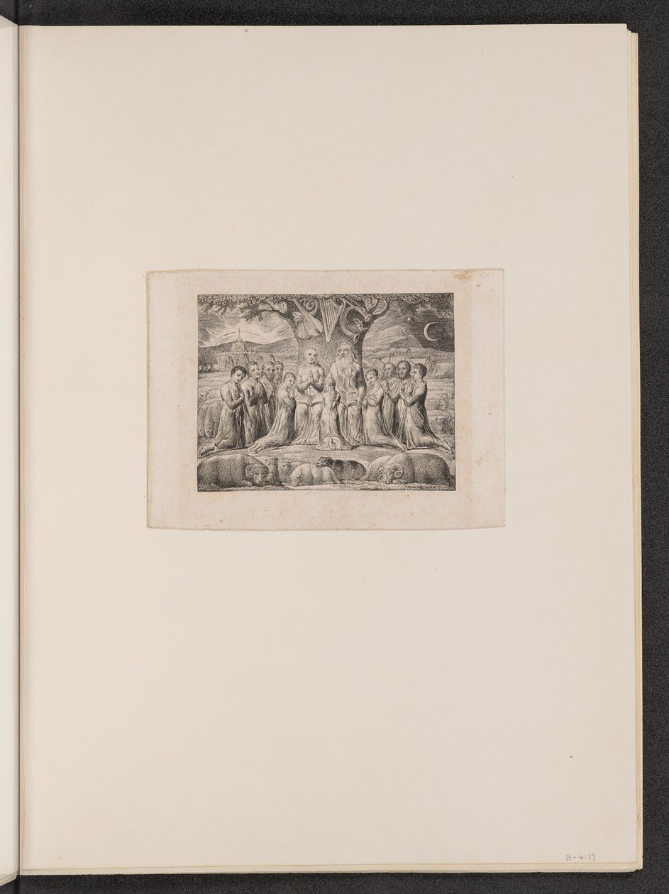Hiob i jego rodzina, 1825. autorstwa William Blake