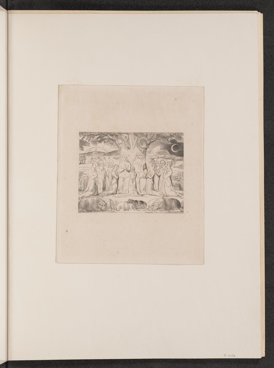 Hiob i jego rodzina, 1825. autorstwa William Blake