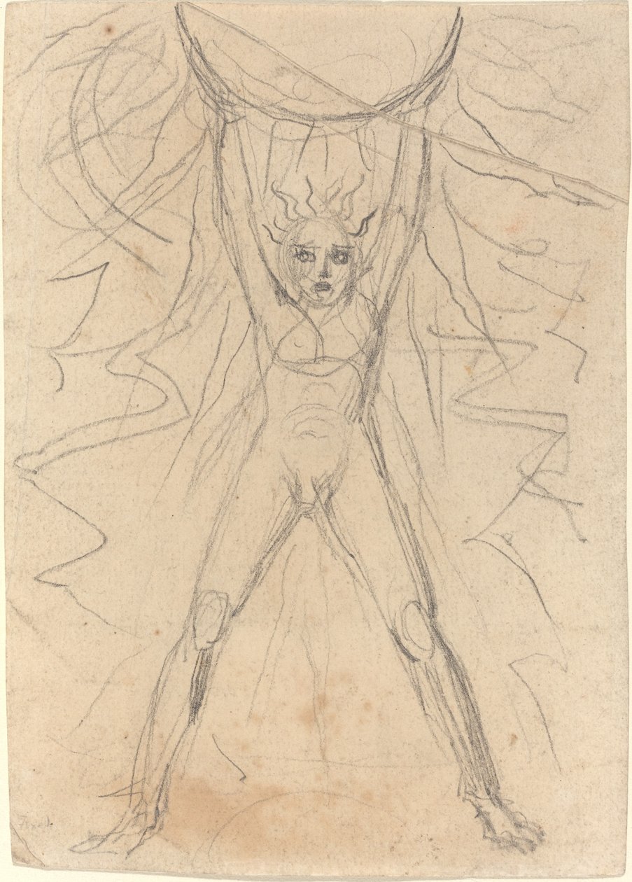 Los Wspierający Słońce [odbyt] autorstwa William Blake