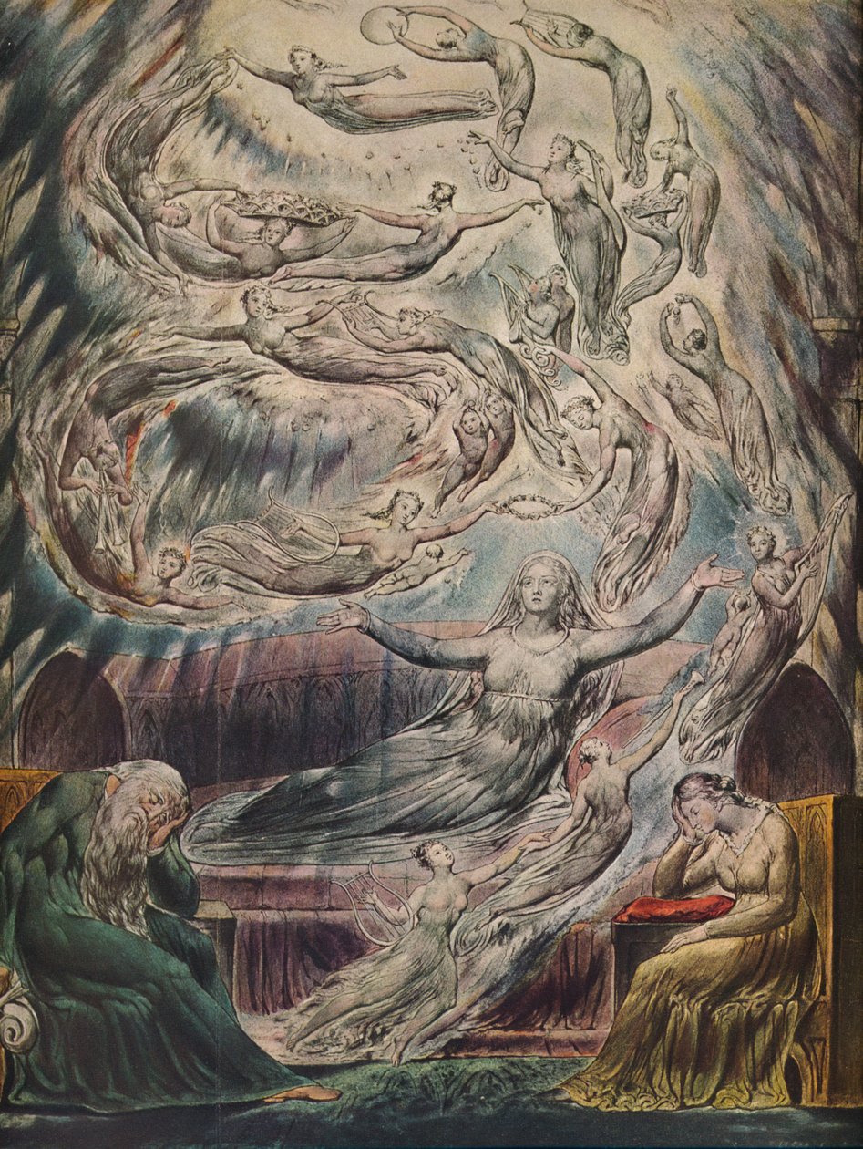 Sen królowej Katarzyny, ok. 1825 r. autorstwa William Blake