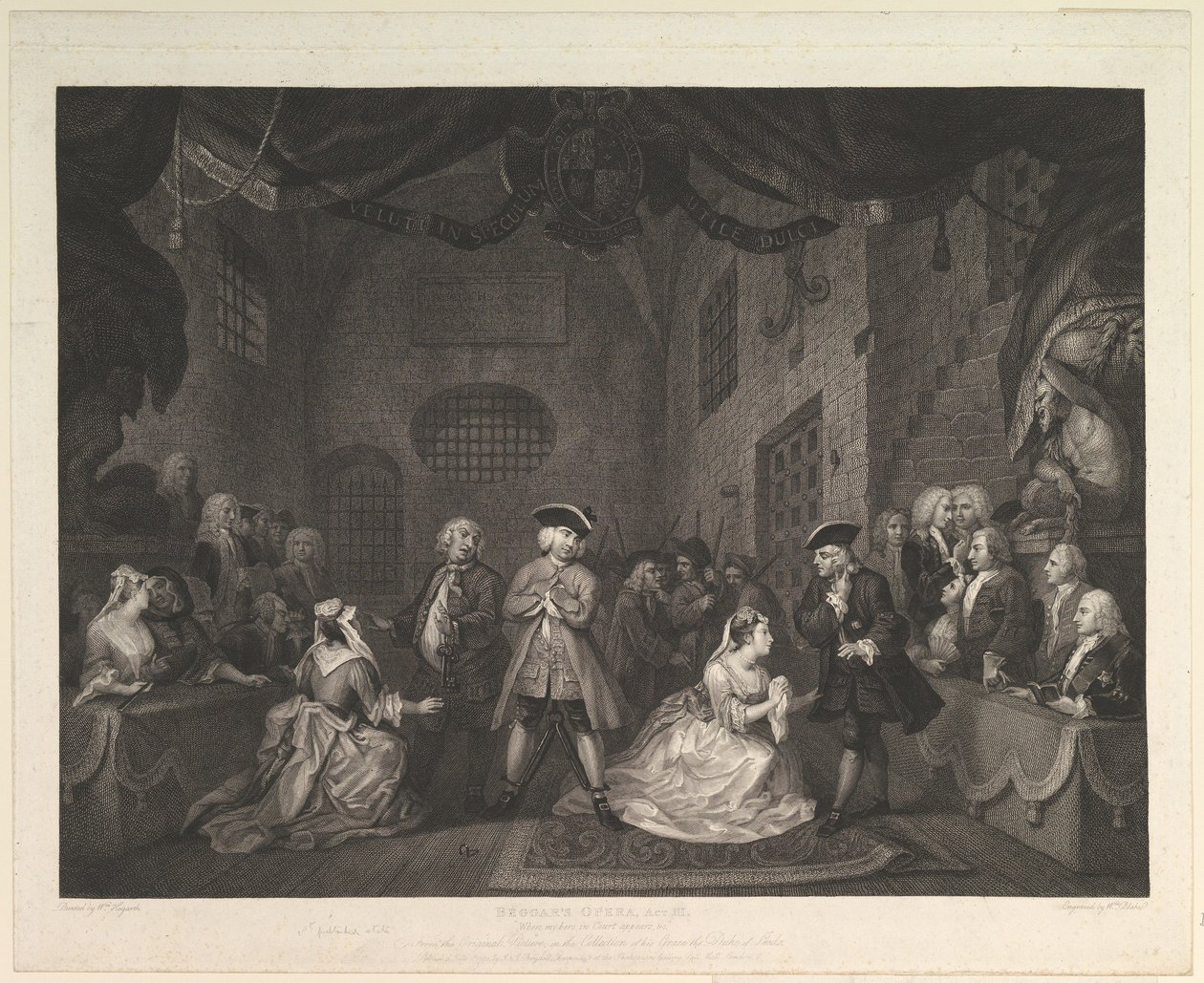 Opera żebraków, akt III, 1790. autorstwa William Blake