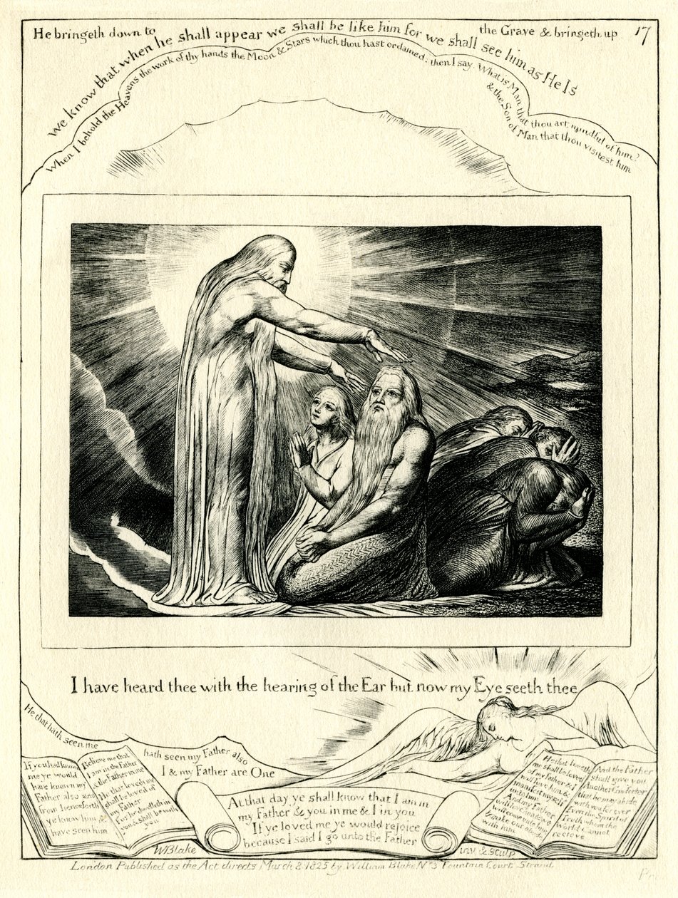 Księga Hioba 42:5 autorstwa William Blake
