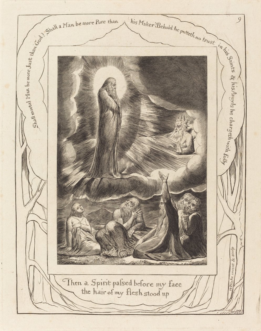 Wizja Elifaza autorstwa William Blake