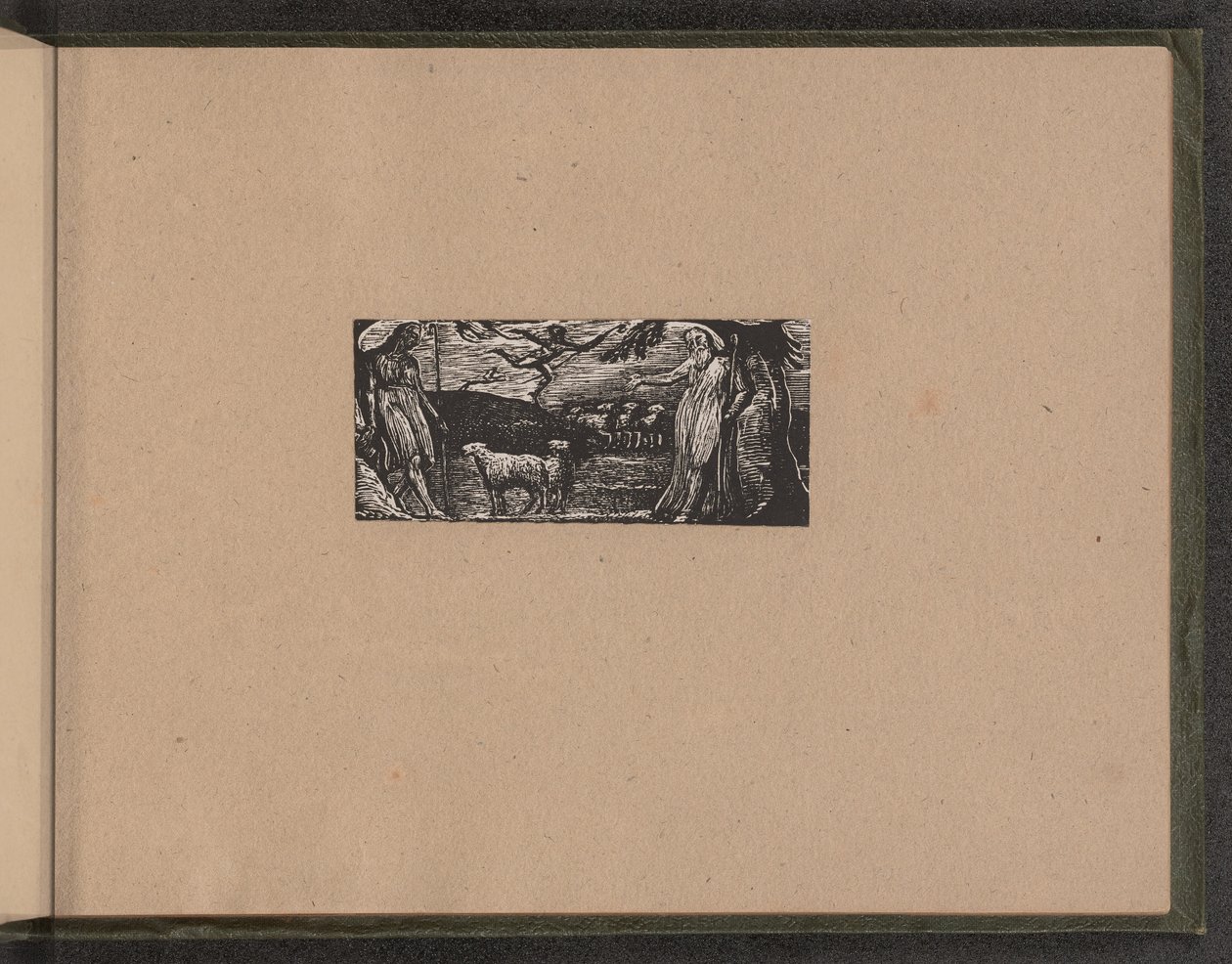Thenot protestuje z Colinet, Lightfoot w tle autorstwa William Blake