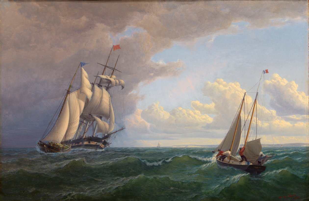 Wielorybnik z winnicy — granica na zewnątrz, 1859. autorstwa William Bradford