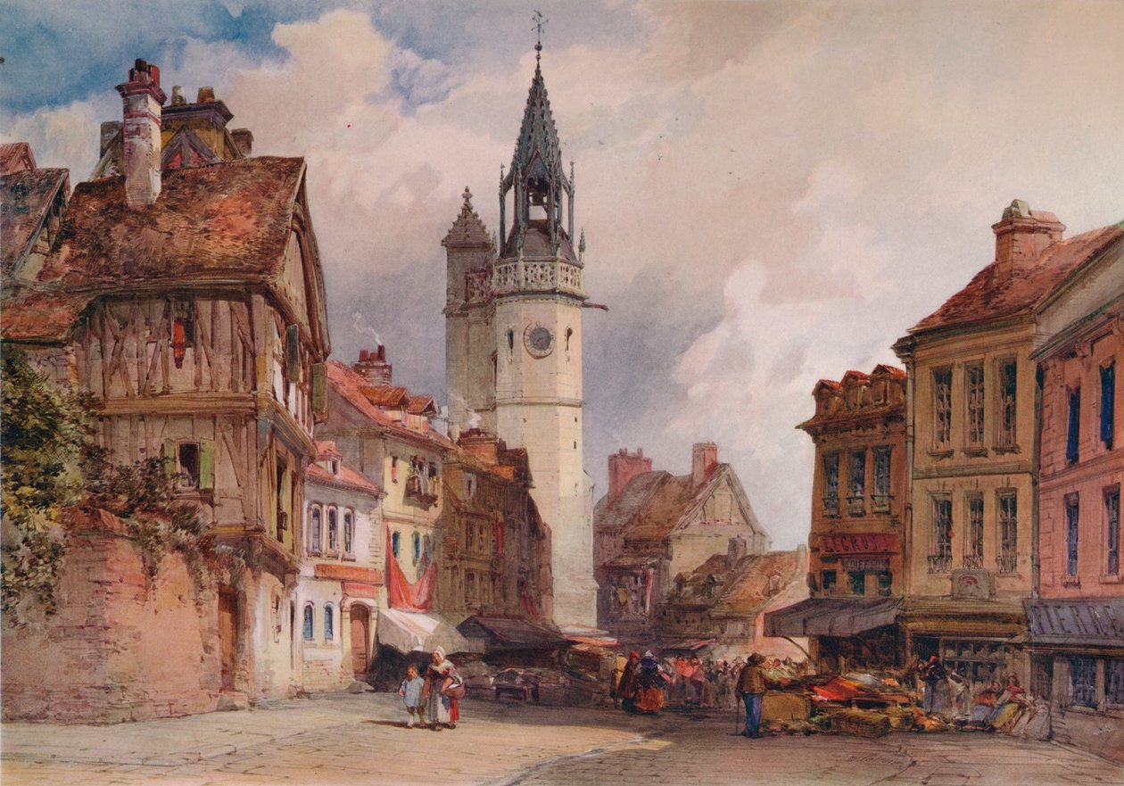 Evreux, c1855 autorstwa William Callow