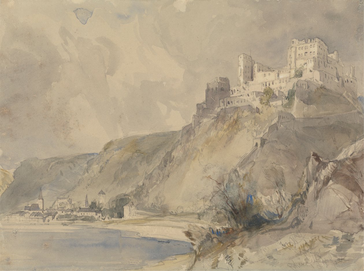 Rheinfels i St. Goar autorstwa William Callow