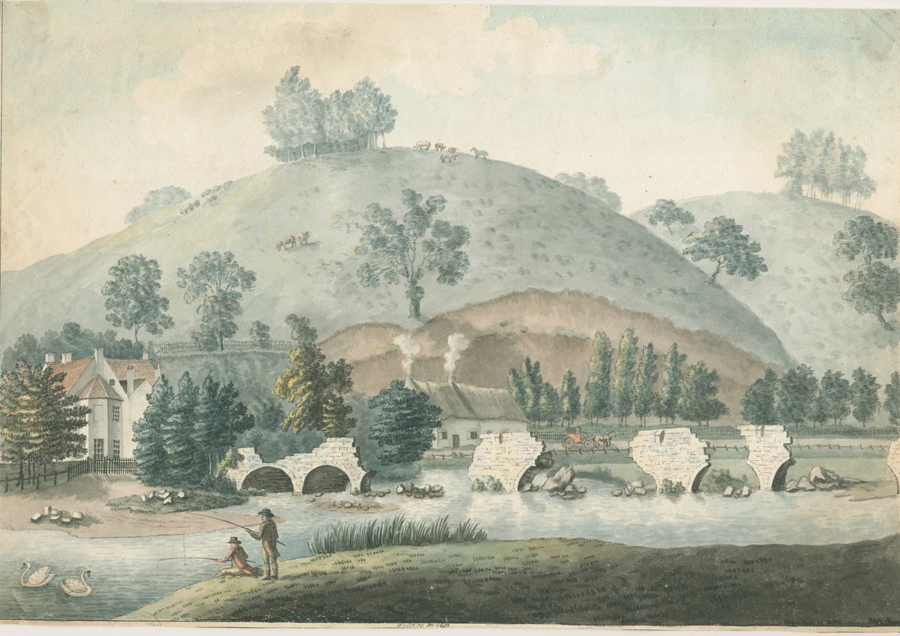 Wolseley Bridge: malowanie akwarelą, bd [1796-1839] autorstwa William Carter