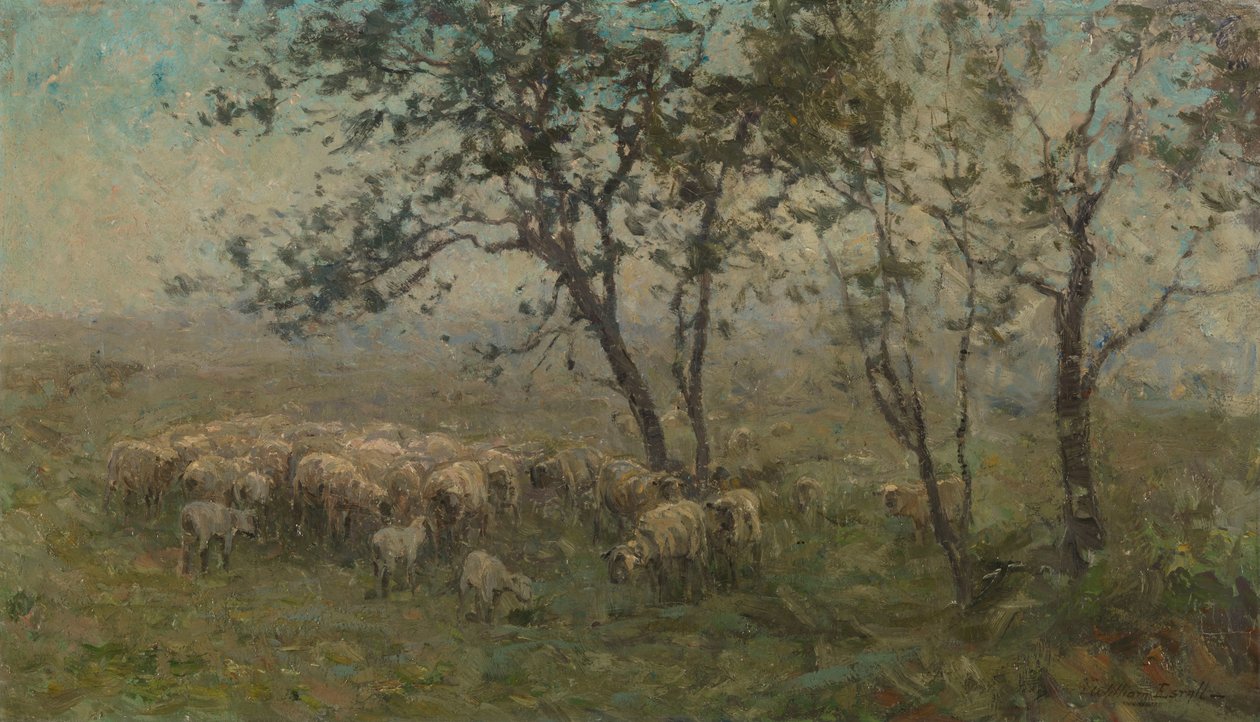 Stado owiec autorstwa William Charles Estall