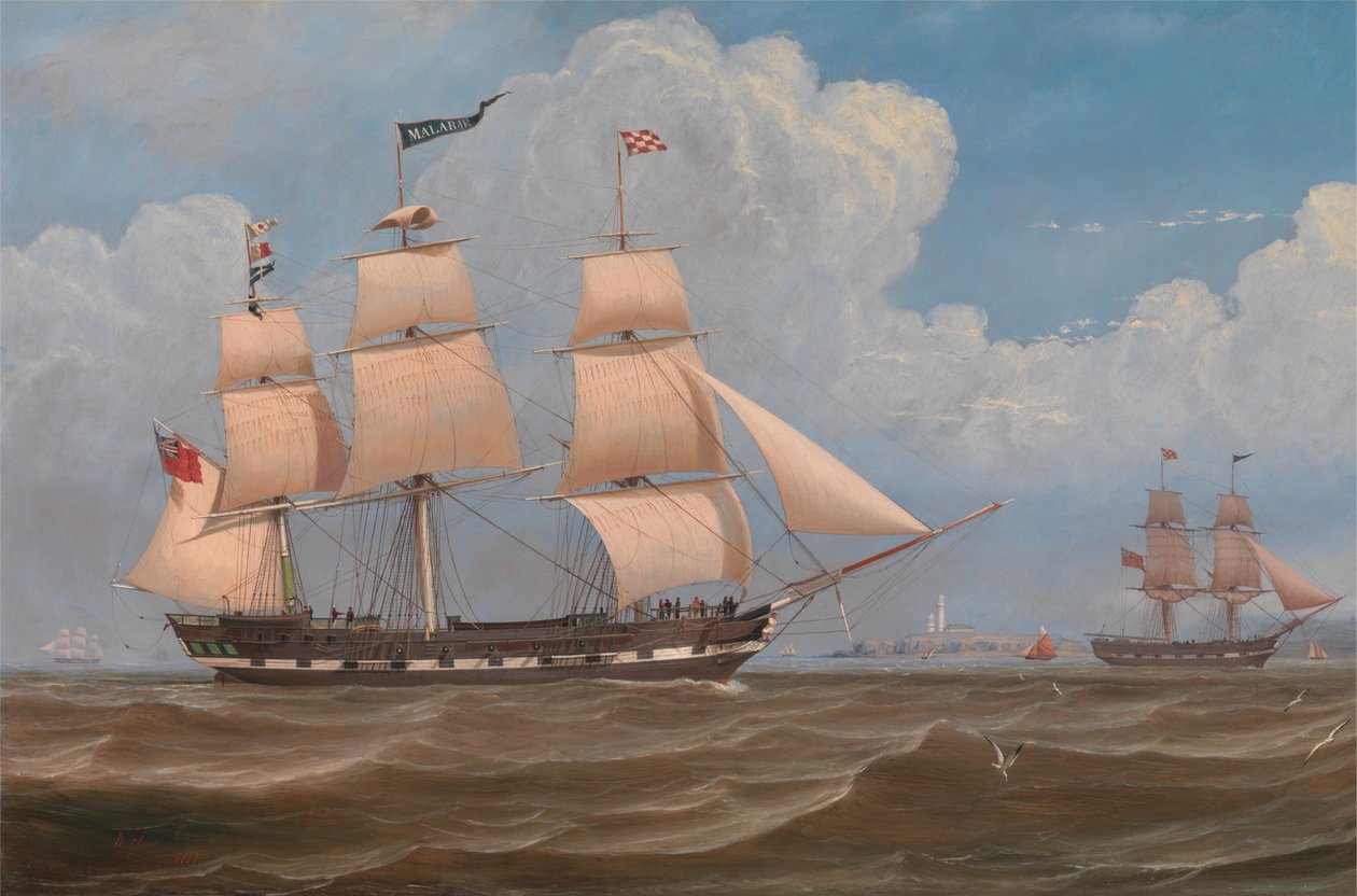 Английский торговый корабль «Малабар» польский autorstwa William Clark