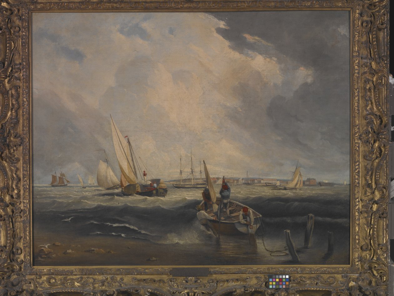 Bligh Sands, Sheerness (olej na płótnie) autorstwa Clarkson Frederick Stanfield