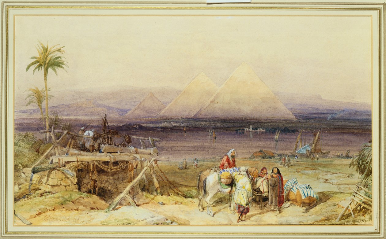 Nad Nilem, Egipt, 1846 autorstwa Clarkson Frederick Stanfield