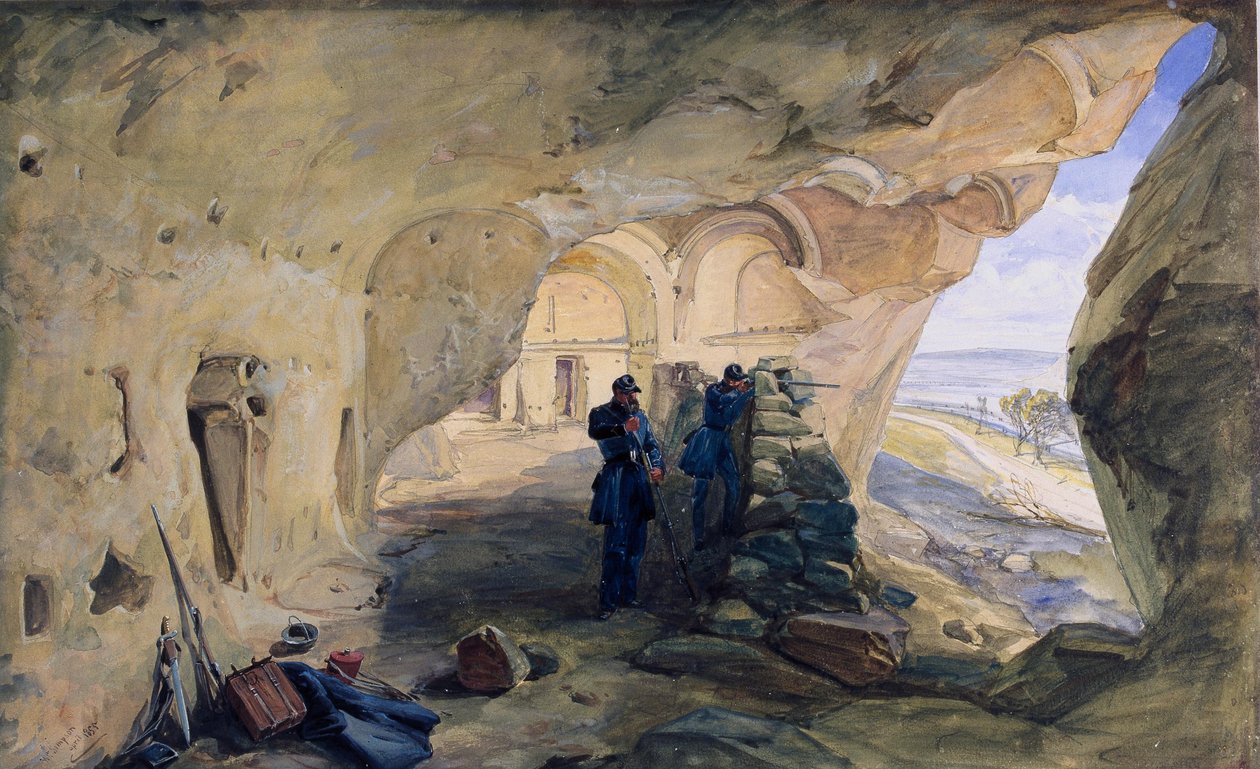 Galerie w Inkerman autorstwa William Crimea Simpson