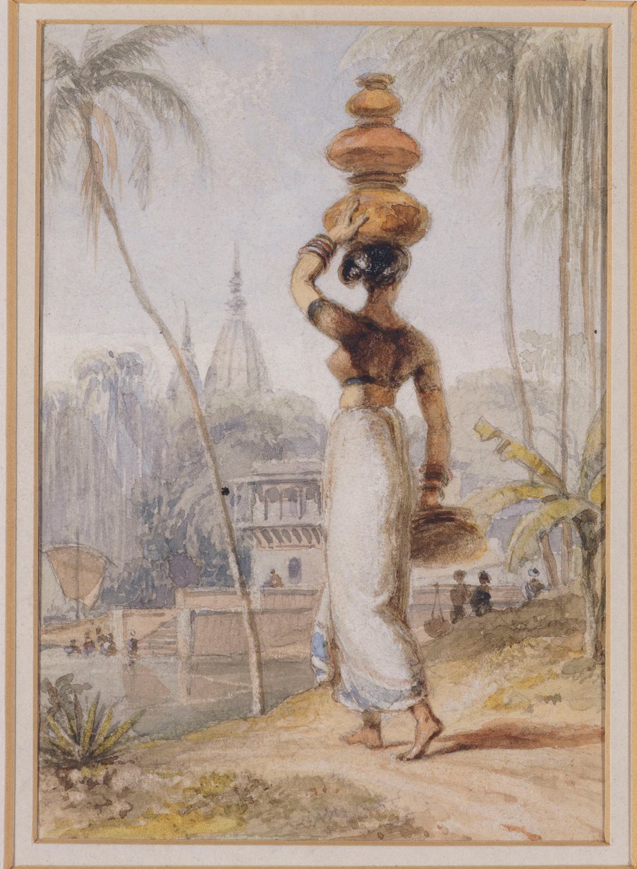 Hinduska niosąca dzban autorstwa William Daniell