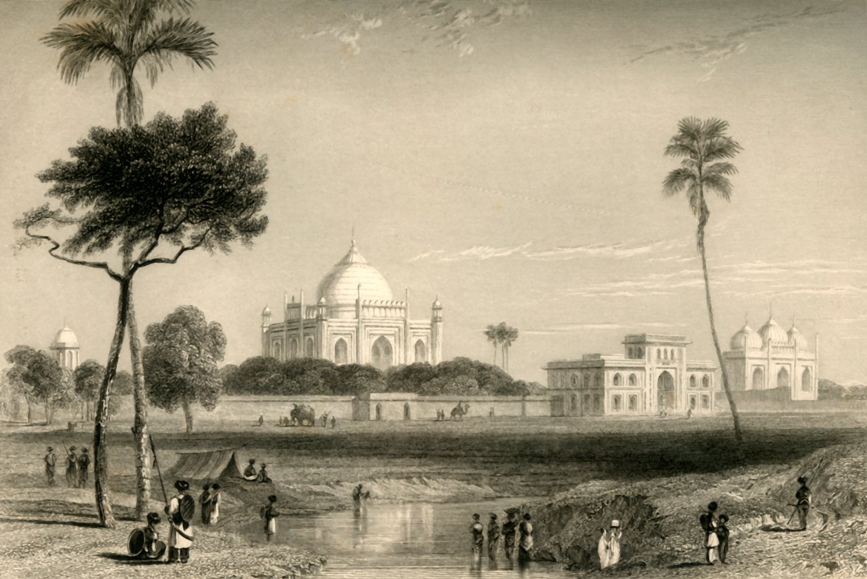 Mauzoleum Suftera Junga, Delhi, 1835. autorstwa William Daniell