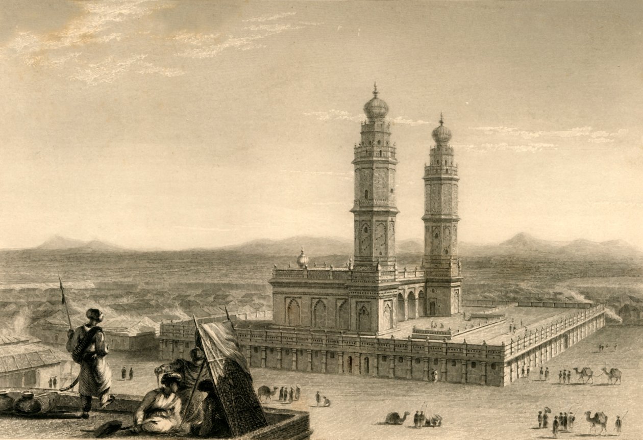 Meczet w Coimbatore, 1835. autorstwa William Daniell
