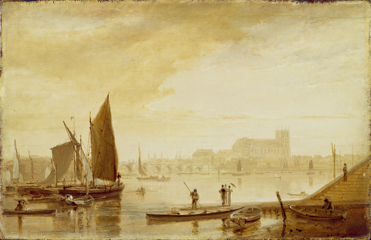 Most Westminsterski i opactwo autorstwa William Daniell