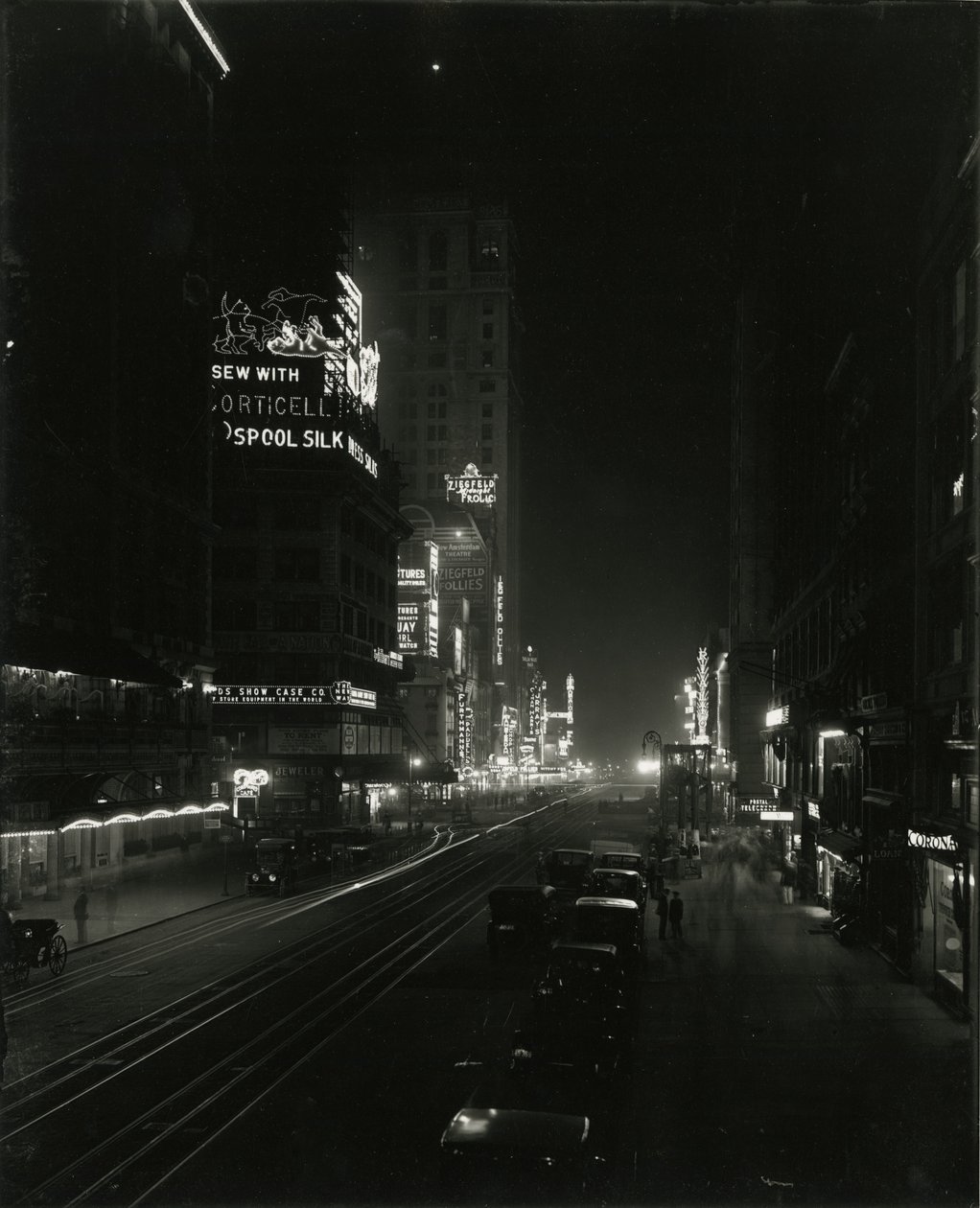 West 42nd Street, 1917 r. autorstwa William Davis Hassler