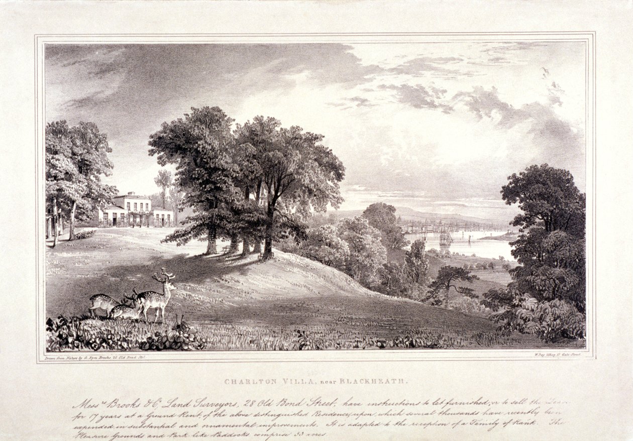 Charlton House w pobliżu Blackheath, Greenwich, Londyn, c1830. autorstwa William Day