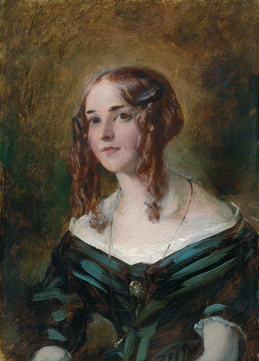 Dziewczyna w zielonej sukience autorstwa William Etty