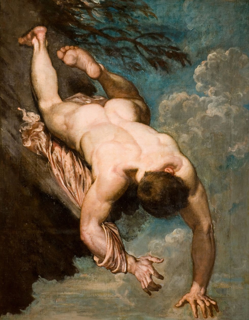 Manlius wyrzucony ze skały, 1818. autorstwa William Etty