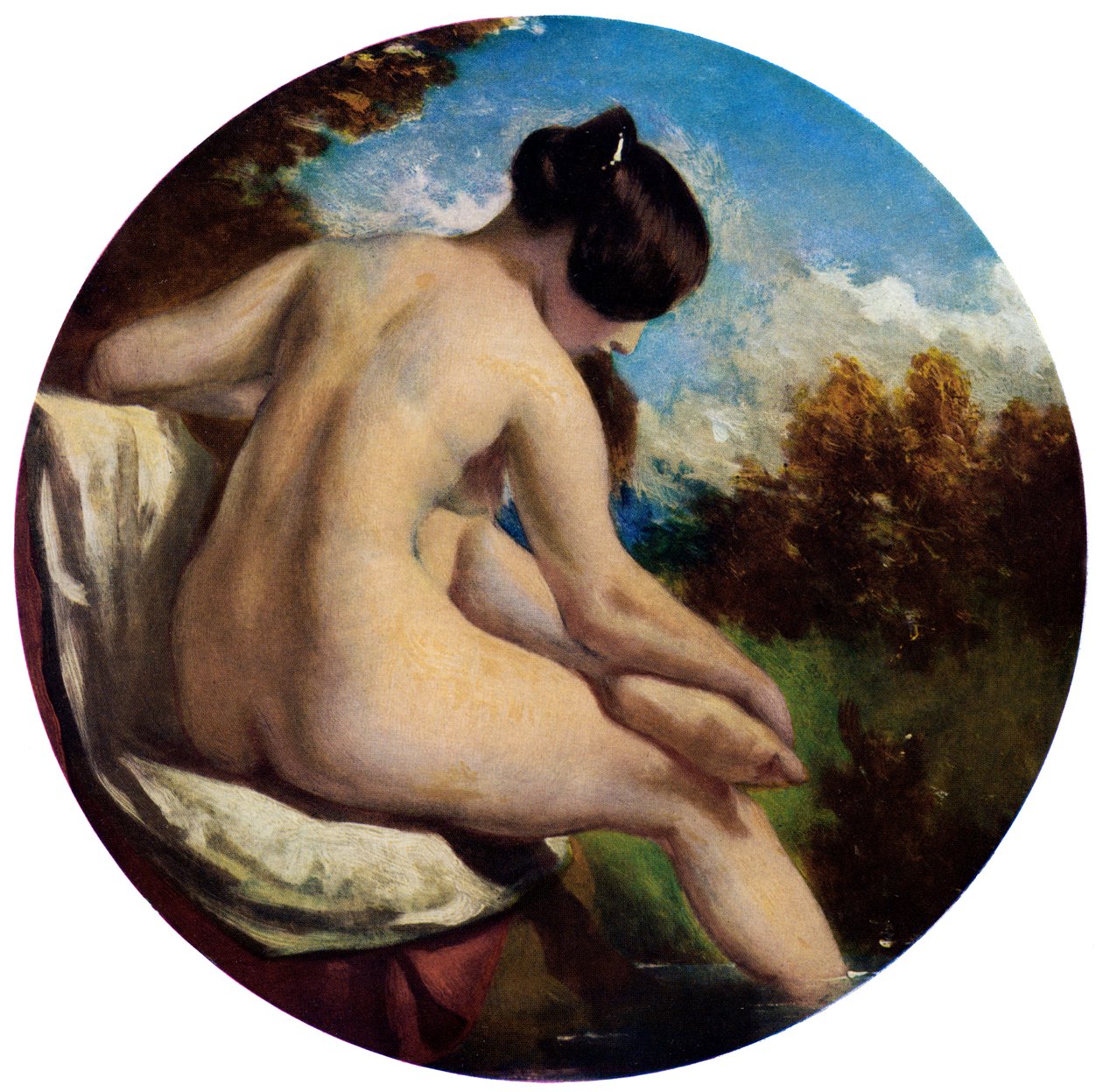 Kąpiący się, XIX wiek. autorstwa William Etty