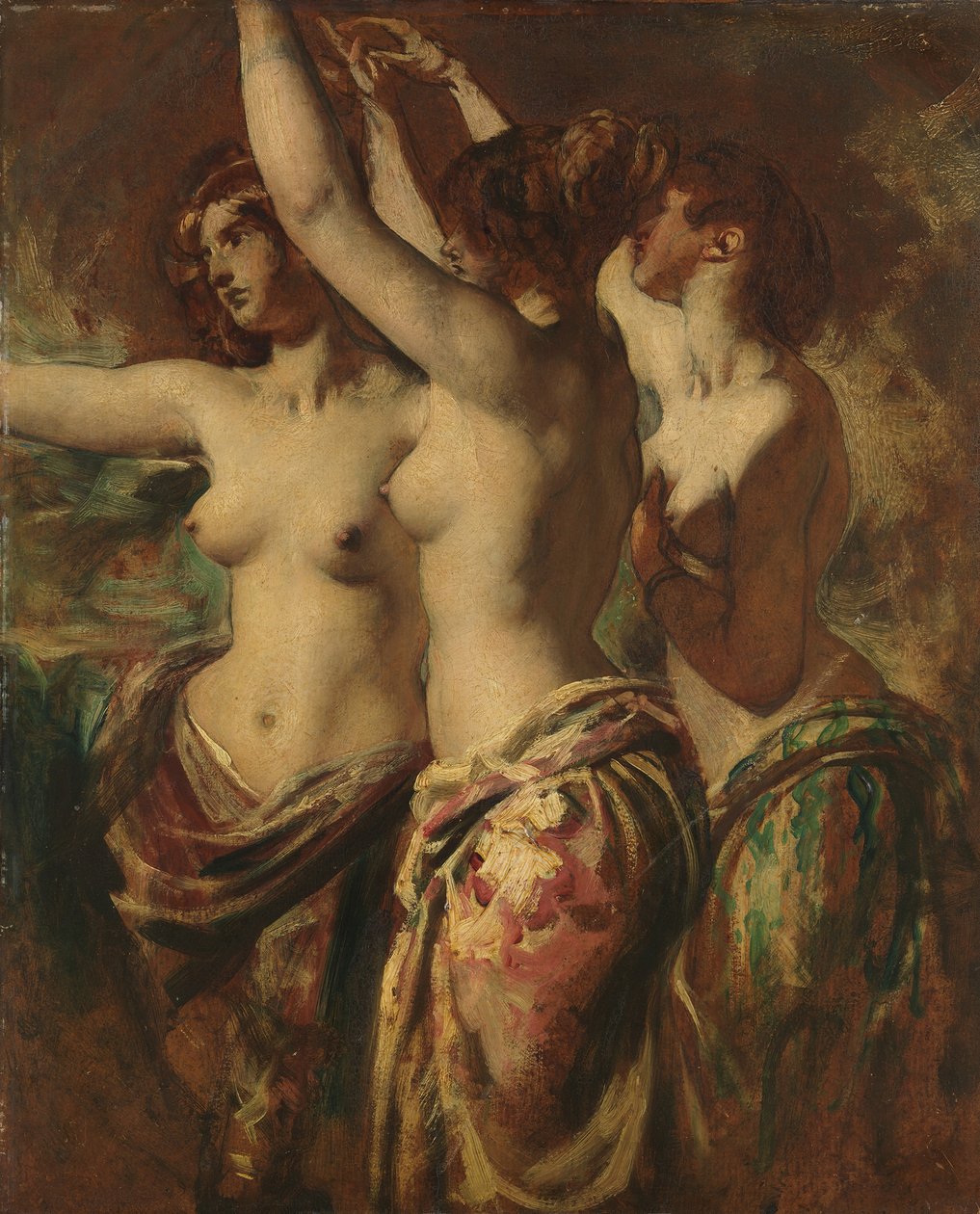 Trzy Gracje. autorstwa William Etty