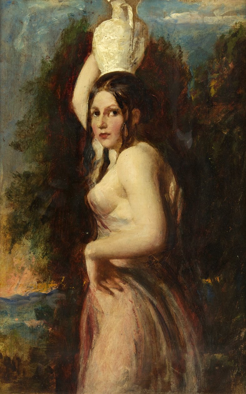 The Water Carrier (olej na tartaku) autorstwa William Etty