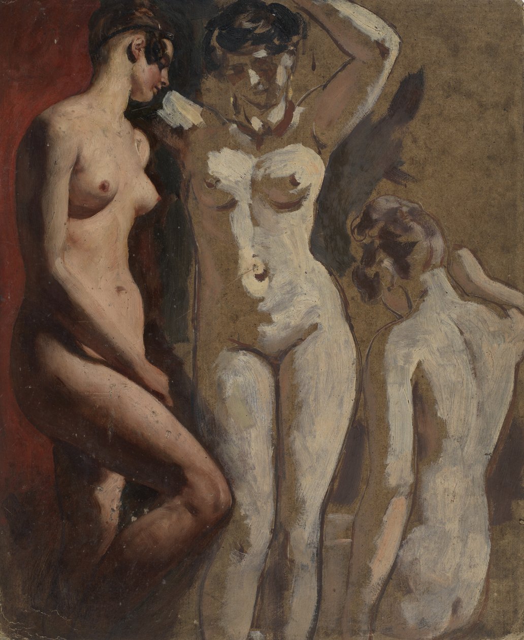Trzy stojące akty kobiece autorstwa William Etty