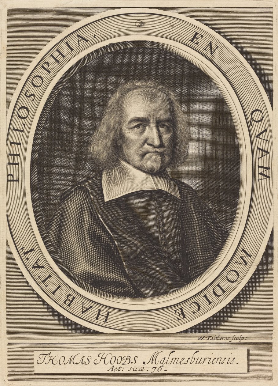 Thomas Hoobs (Thomas Hobbes) autorstwa William Faithorne