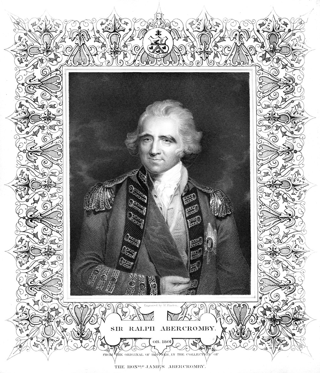 Sir Ralph Abercromby, brytyjski generał. autorstwa William Finden