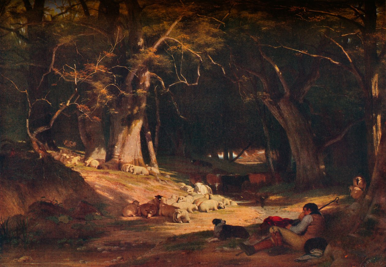 Rekolekcje w południe, ok. 1845 r. autorstwa William Frederick Witherington