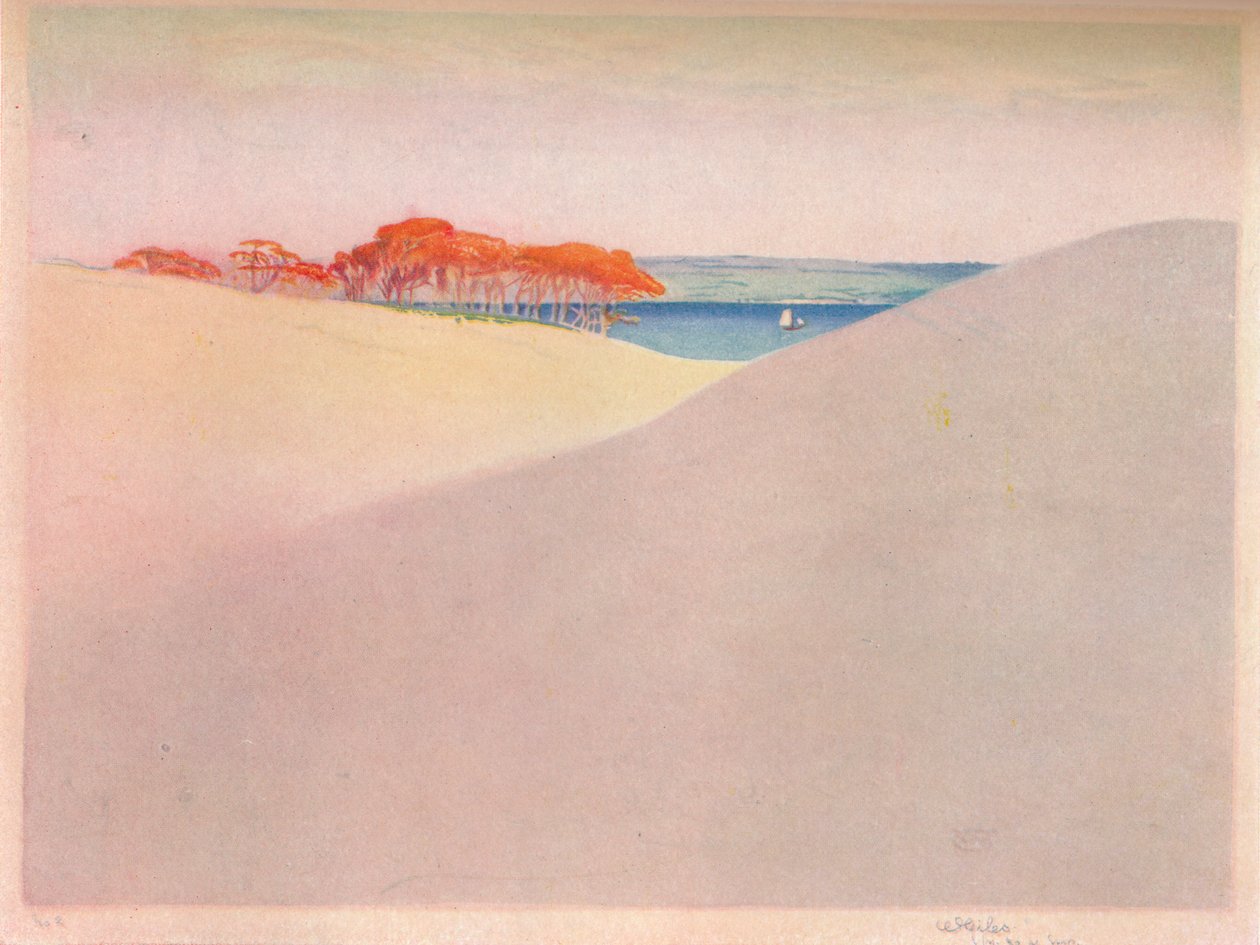 Wydmy, Dania, ok. 1917 r. autorstwa William Giles