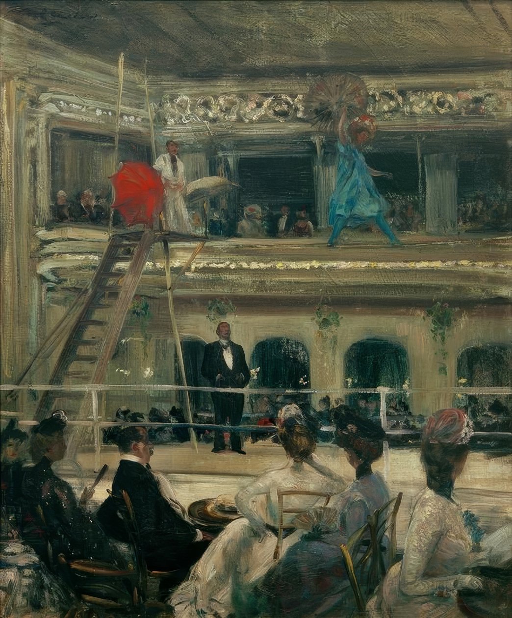 Ogród na dachu Hammersteina autorstwa William Glackens