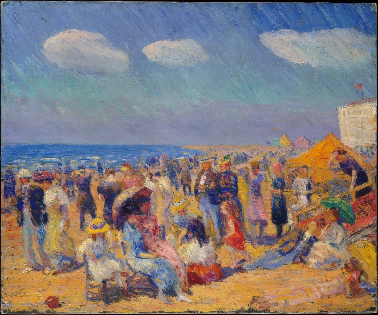 Tłumy na wybrzeżu autorstwa William Glackens
