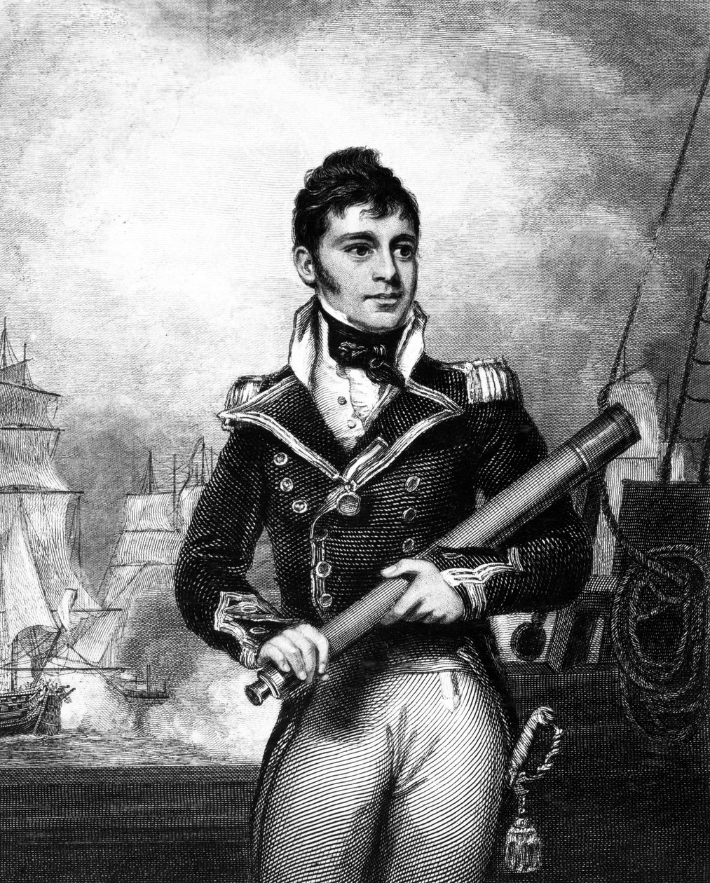 Sir William Hoste, ok. 1833 r. autorstwa William Greatbach