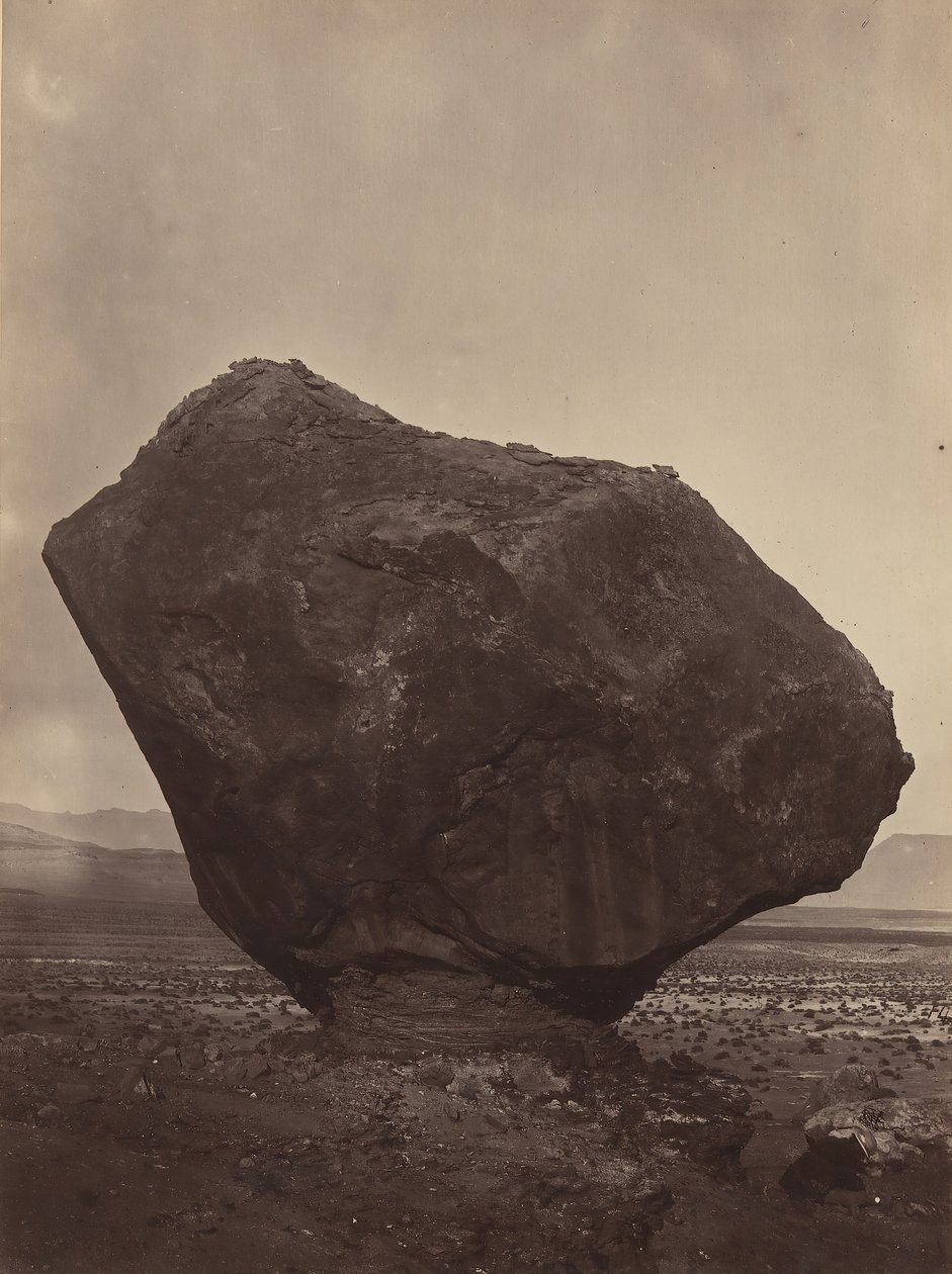 Perched Rock, Rocker Creek, Arizona, 1872. autorstwa William H. Bell