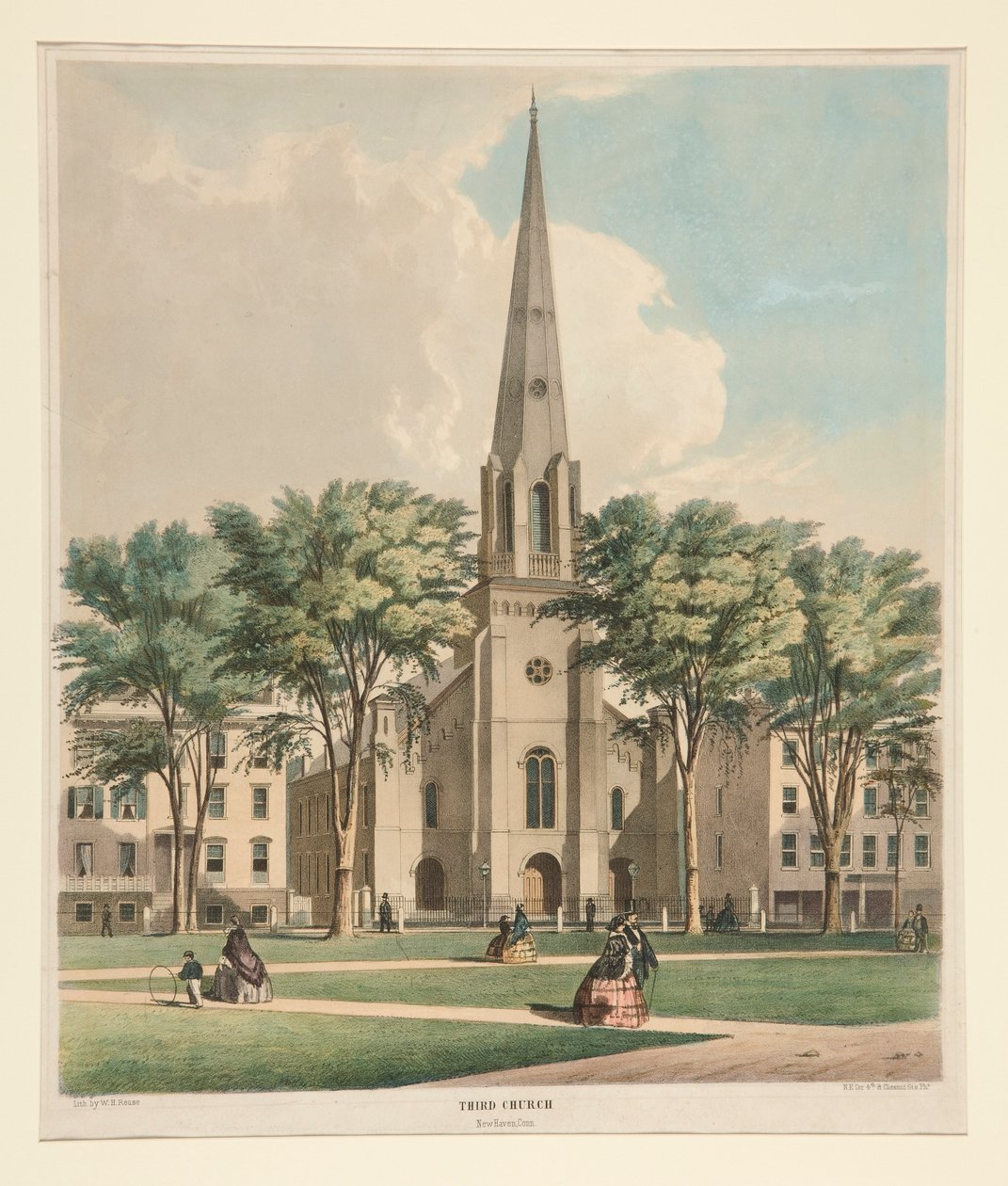 Trzeci Kościół / New Haven, Connecticut. autorstwa William H. Rease