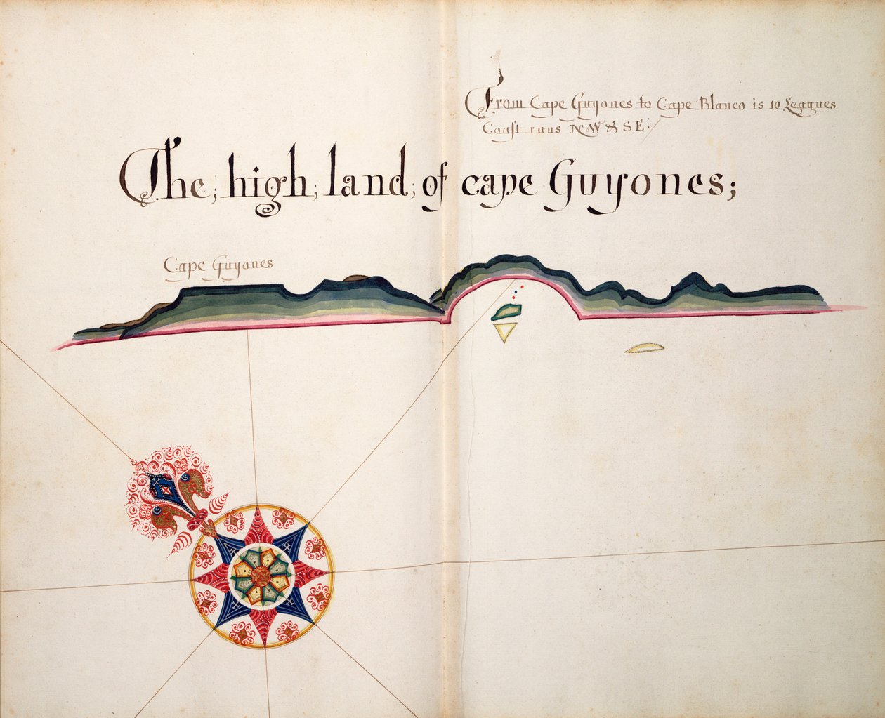 Wysoki ląd Cape Guyones autorstwa William Hack