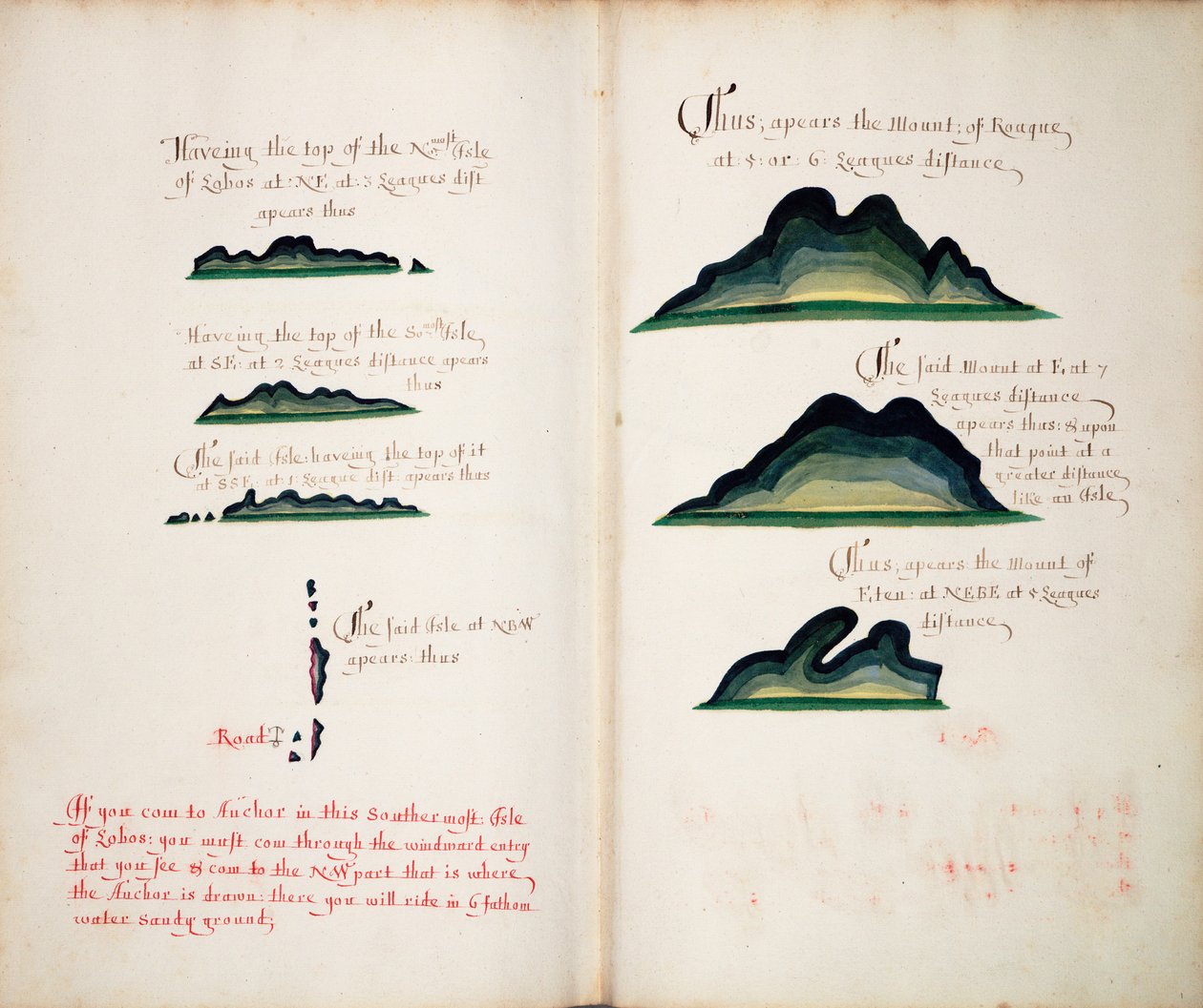 Widoki na Isla Lobos i góry autorstwa William Hack