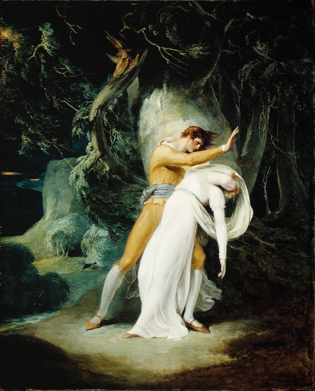 Celadon i Amelia autorstwa William Hamilton